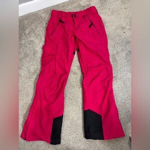 Slalom Ski Snowboard Insulated Vented Zip Pink Pants Women's Size Small